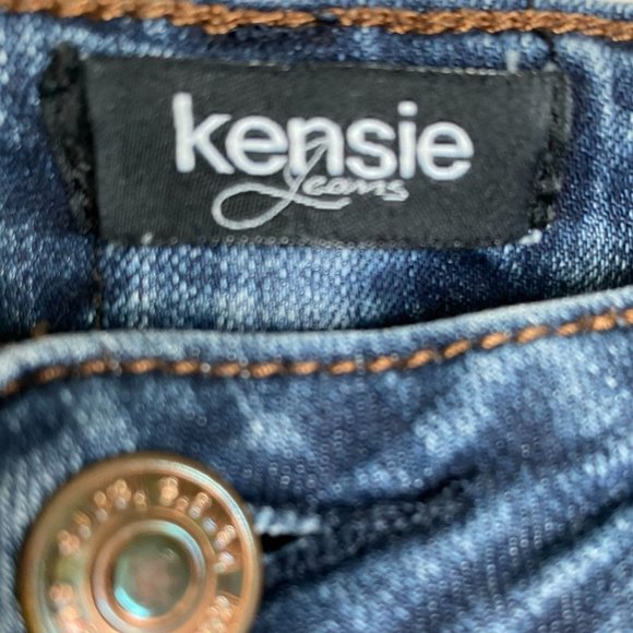 Kenzie Womens Blue Medium Wash You Look Pretty Skinny 5-pocket Jean Size 27 - Picture 3 of 10
